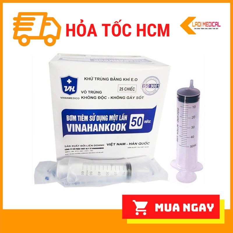 Bơm 50ml Cho Ăn Hoặc Tiêm Vinahankook