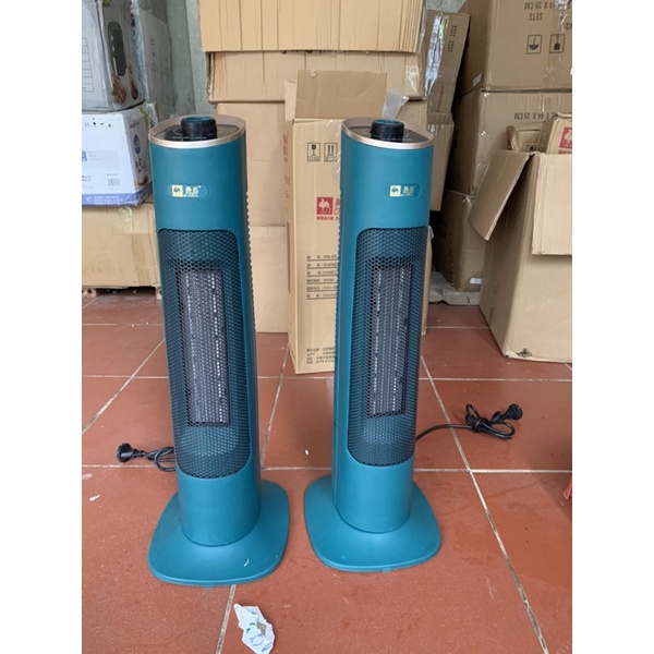 Máy sưởi - Quạt sưởi gốm đứng Camel xanh ngọc, làm ấm nhanh, thiết kế sang trọng!