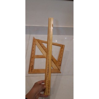 bộ 5 thước gỗ sồi