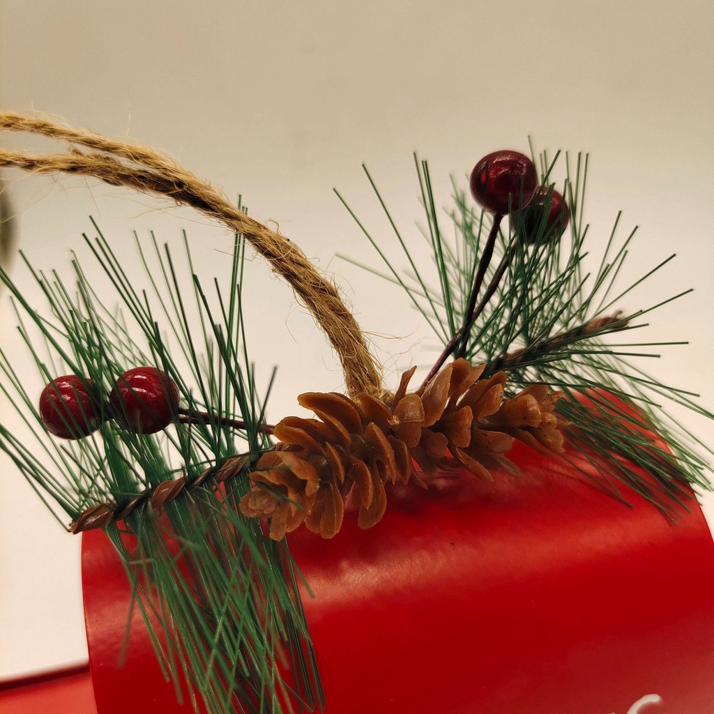 URM11 Home Decor Christmas Pendants Party Supplies Metal Crafts Mailbox Santa Hanging Ornaments Xmas Decoration Merry Christmas Tree Decor