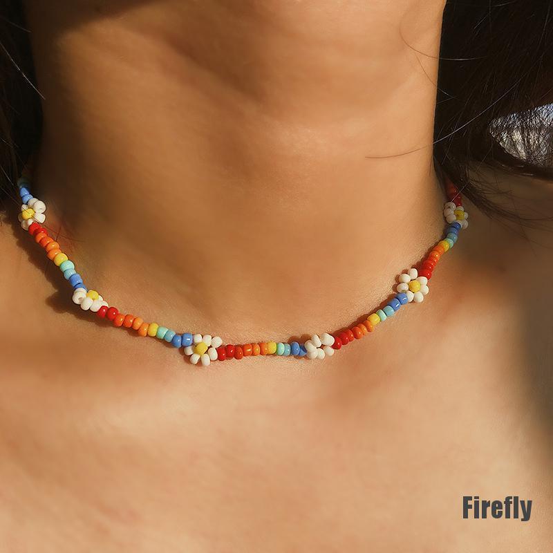 Vòng Cổ Choker Đính Hoa Phong Cách Boho