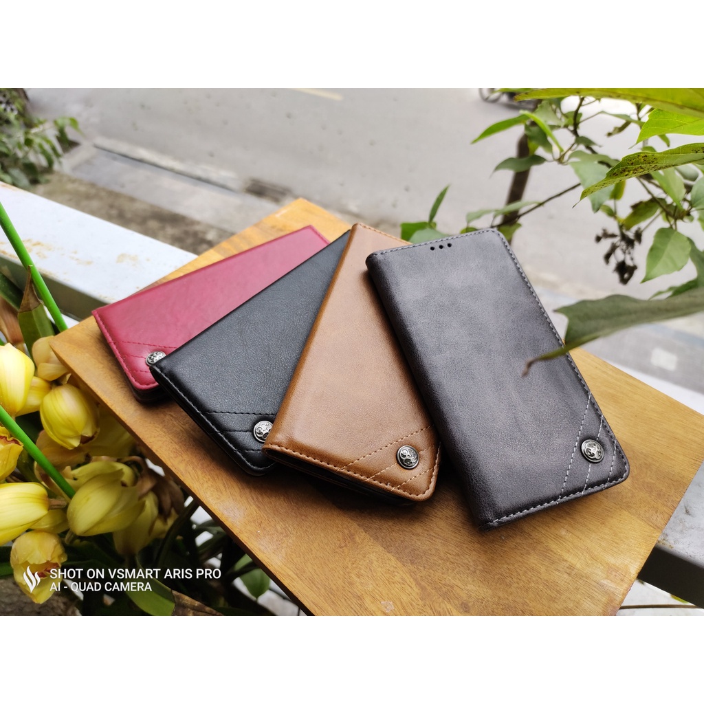 Bao da Bphone A85 A40 A50 A60 B86 Vsmart Aris pro live 4 joy 4 joy 3  Active 3 Star 4 Star 5 Joy 2 đính Kim loại