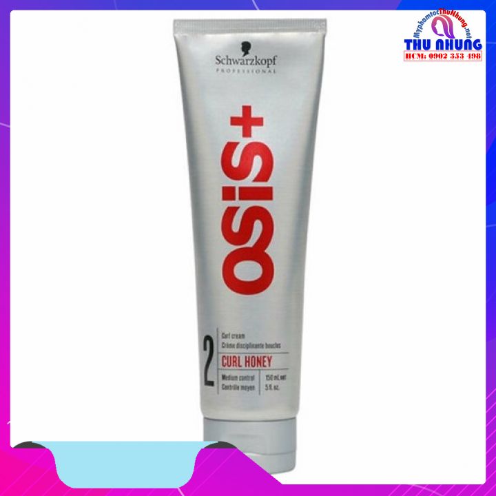 Kem tạo lọn sóng xoăn giữ nếp tóc Schwarzkopf Osis+ 2 Curl Honey Cream 150ml