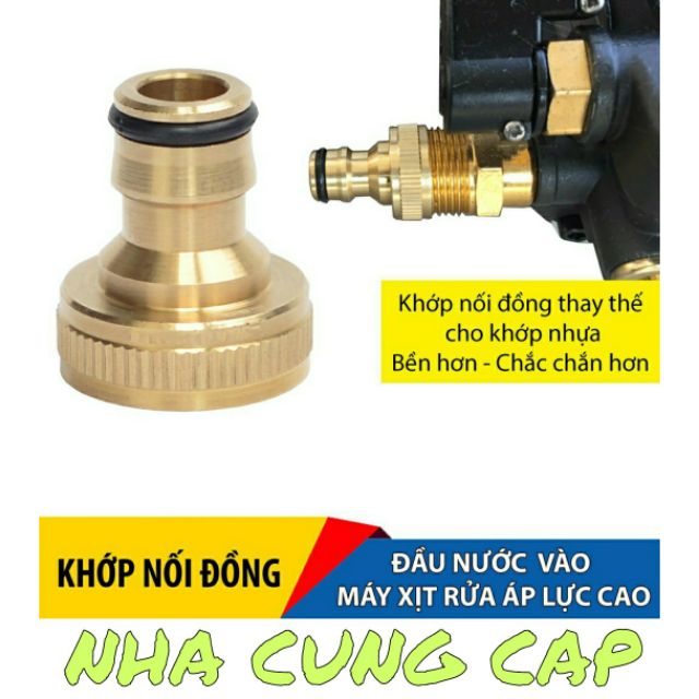 CÚT NỐI ĐỒNG ĐẦU VÀO MÁY RỬA XE CÓ LỌC