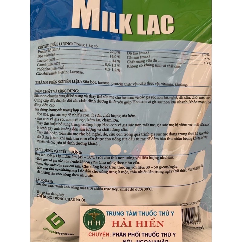 1kg Sữa Non Milk lac dùng cho chó mèo, heo , dê con