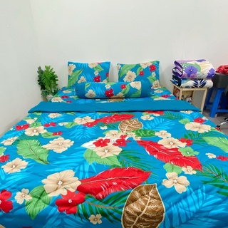 bộ drap thun hàn quốc mẫu hoa (4-5 món)