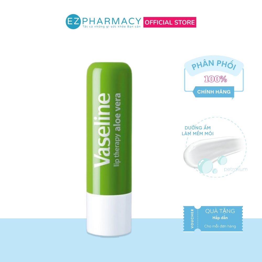 Son Dưỡng Môi Vaseline Lô Hội - Lip Therapy Aloe Vera Stick 4.8g