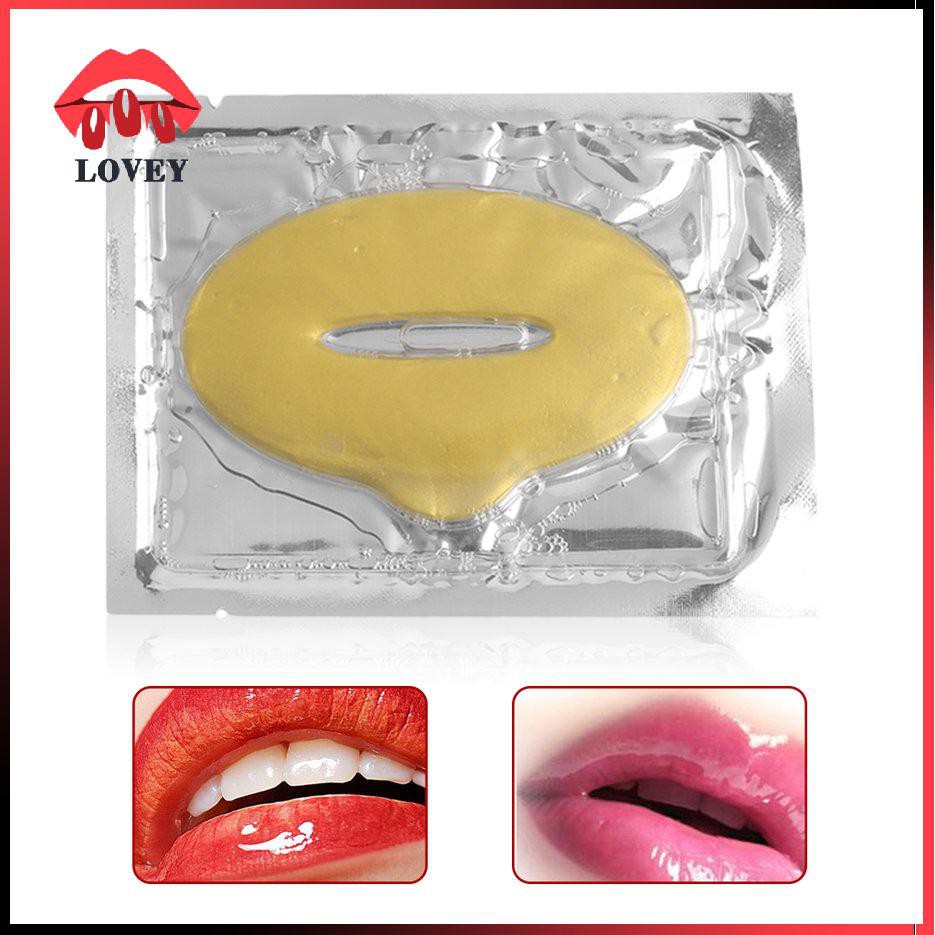 (Hàng Mới Về) Set 1 / 10 Mặt Nạ Môi Tinh Chất Vàng Collagen Dưỡng Ẩm Chống Nếp Nhăn | BigBuy360 - bigbuy360.vn