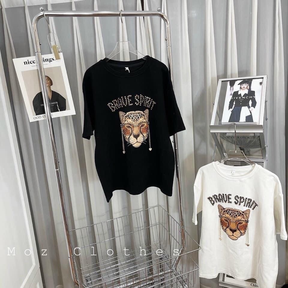 Áo phông Bigsize nữ hình con hổ, áo thun tay ngắn fom to ,chât liệu cotton khô