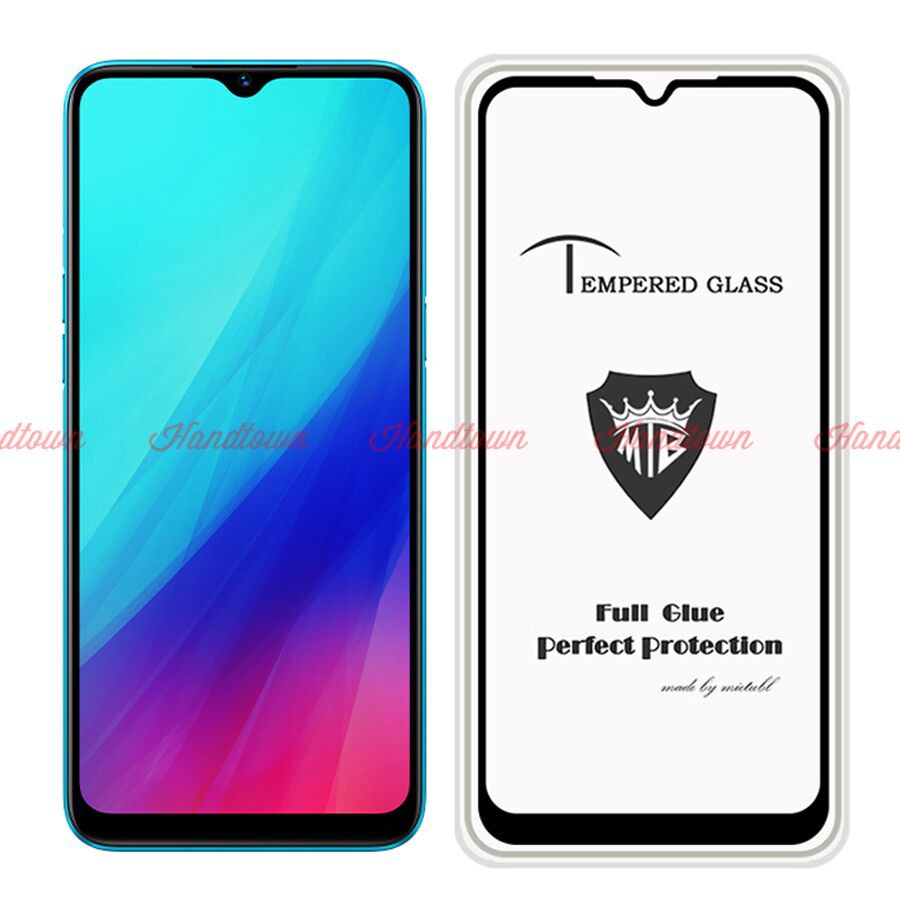 Kính Cường Lực 9H Meitubl Cho Realme C3i Bản Không Vân Tay Full Màn Hình Full Keo Thế Hệ Mới