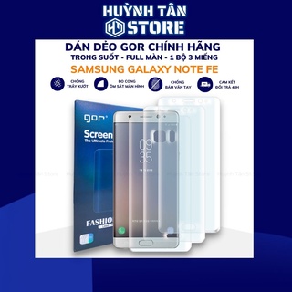 Dán dẻo samsung note fe trong suốt chính hãng GOR combo 3 miếng phụ kiện điện thoại huỳnh tân store