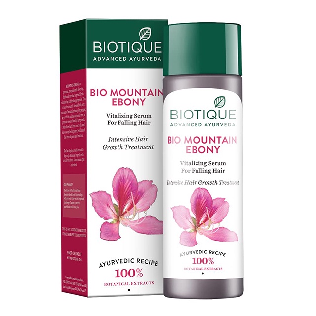 Serum Mun Rừng Giảm Rụng Và Kích Thích Mọc Tóc Biotique Bio Moutain Ebony 120ml