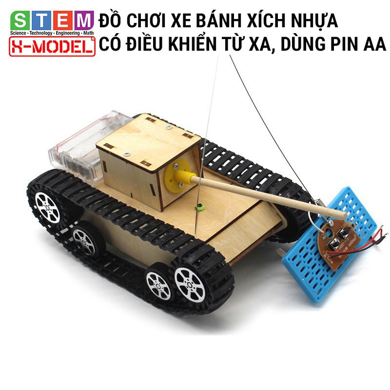 Đồ chơi thông minh, sáng tạo STEM xe đồ chơi bánh xích có điều khiển từ xa X-MODEL ST12 cho bé [Giáo dục STEM, STEAM]