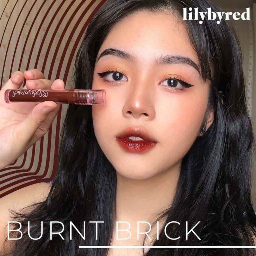 Son Tint Lilybyred 08 [Chính Hãng],Màu Burnt Brick,Đỏ Gạch,Được Săn Lùng Dữ Dội,Son Có Dưỡng Nhẹ,Không Bết Dính.