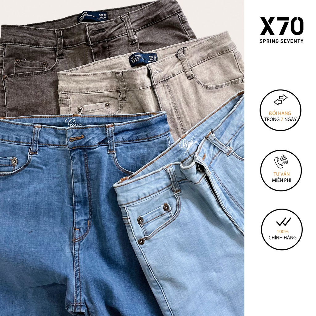 Quần Jean Nữ Trơn Kiểu Dáng Skinny Thiết Kế Có Túi Thời Trang X70 - 05550001