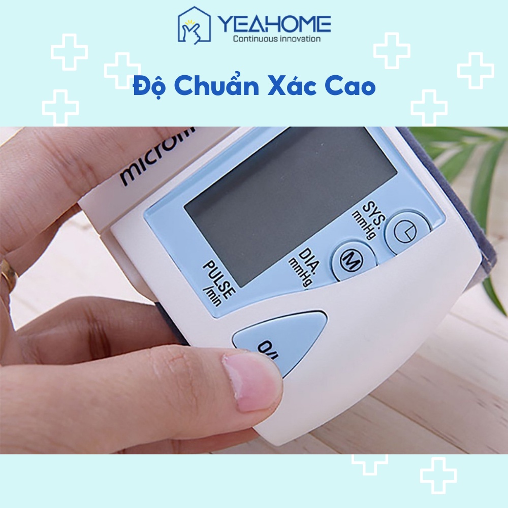 Máy Đo Huyết Áp Cổ Tay Microlife 3BU1-3 Tiện Dụng Bảo Hành 5 Năm Hàng Chính Hãng - YeahomeCare Saigon