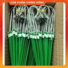 Bộ 10 móc kẽm bọc nhựa treo lan 3 chân dài 1,2m