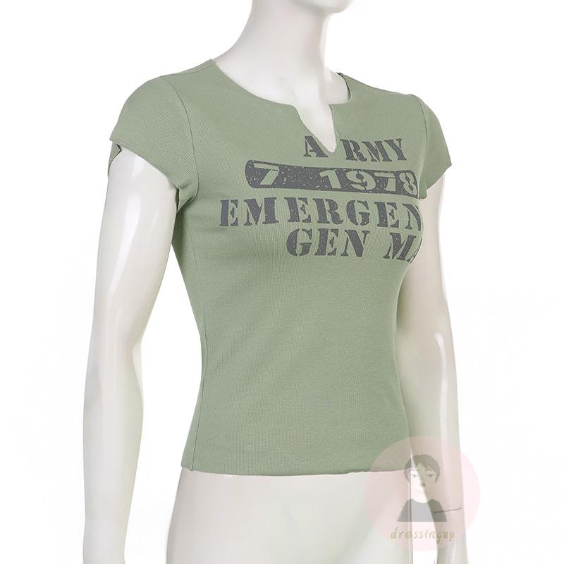 Áo Thun Tay Ngắn In Chữ Thời Trang Dành Cho Nữ