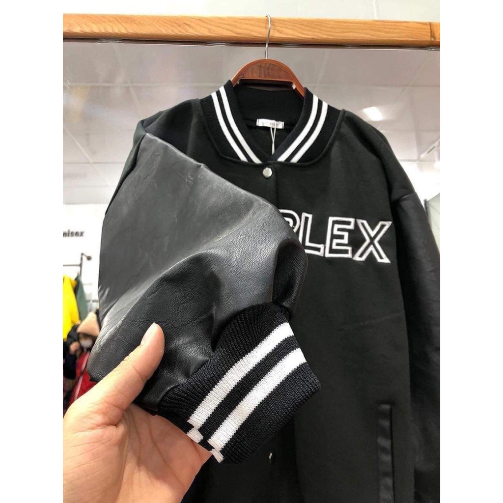 Bomber nỉ tay da có ảnh thật cận chất hàng quảng châu cao cấp | BigBuy360 - bigbuy360.vn