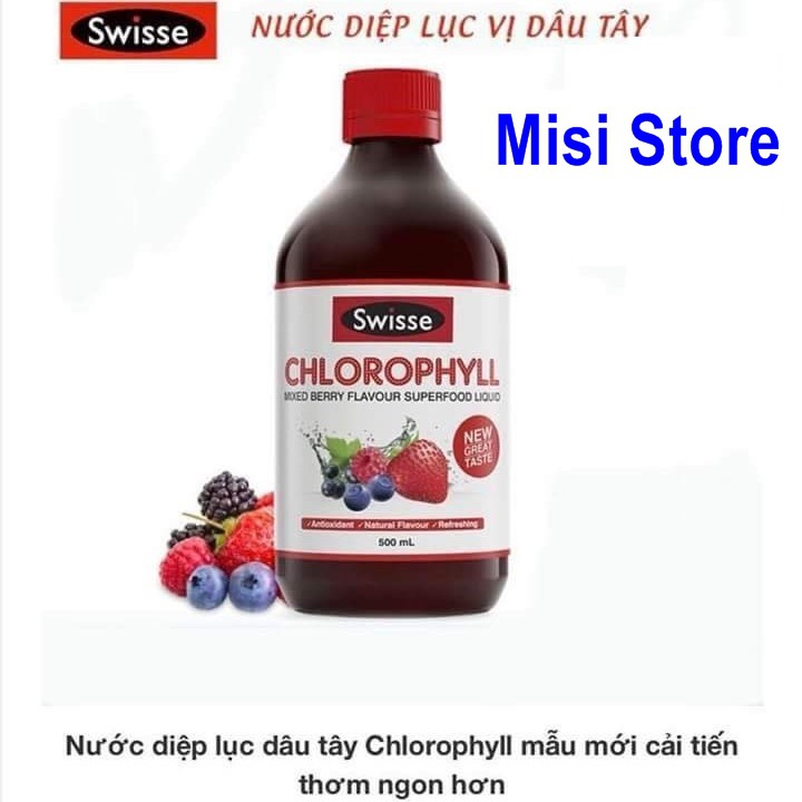 Nước diệp lục Chlorophyll Swisse, lọ 500ml