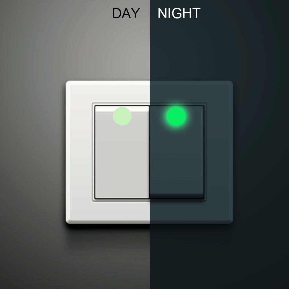 1 Set Sticker Dán Tường Dạ Quang Họa Tiết Ngôi Sao / Chấm Bi 3D Trang Trí Nội Thất