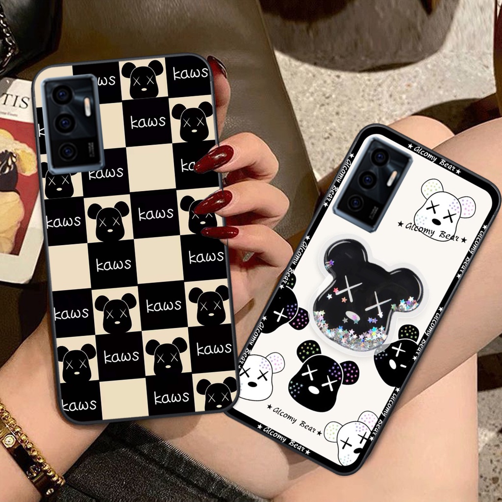 Ốp lưng Vivo V23E - Vivo V23 5G trái tim họa tiết caro, mikey họa tiết beabrick kaws cute