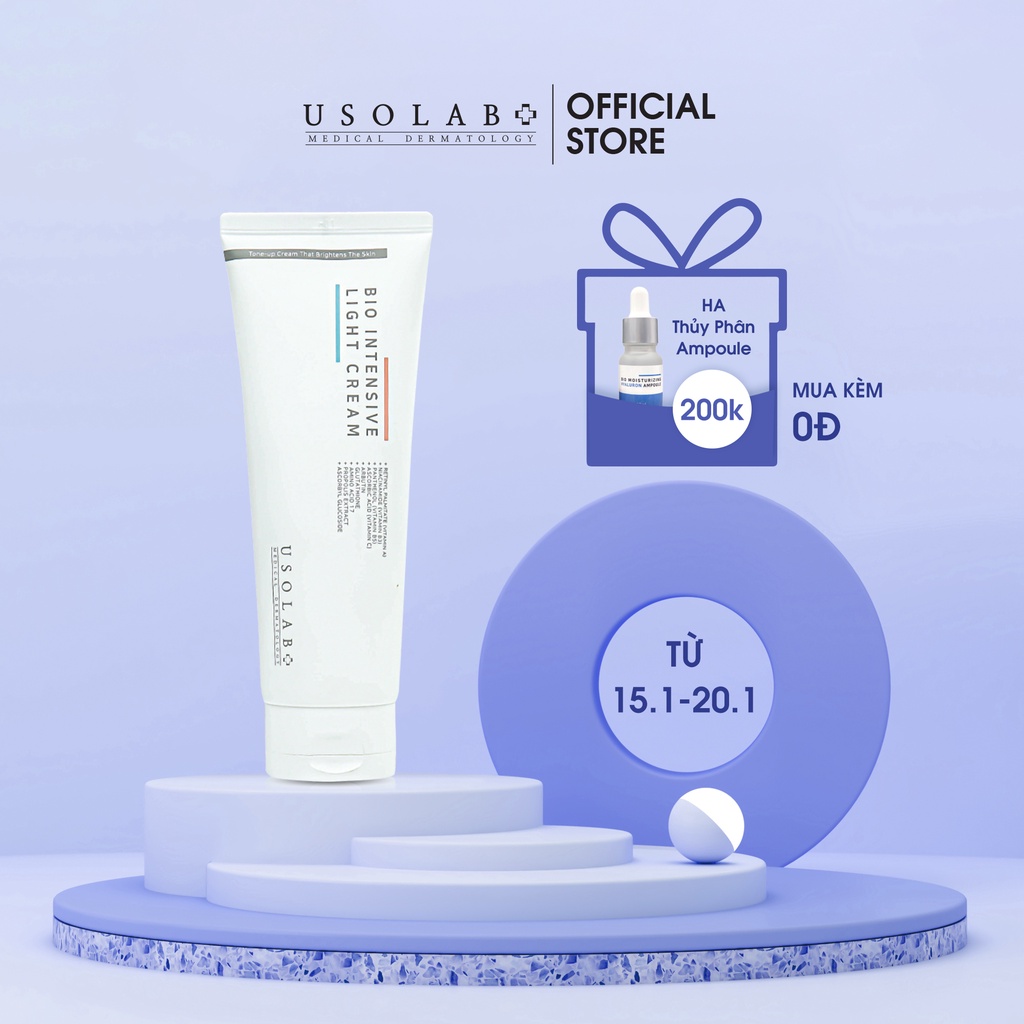 [Mã LTBAUAB24 giảm 7% đơn 99K] Kem truyền trắng da body Usolab Bio Intensive Light Cream 250ml