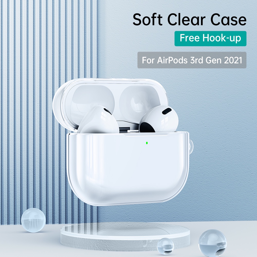 Ốp ESR bảo vệ hộp đựng tai nghe trong suốt chống sốc chống bụi cho Airpods 3