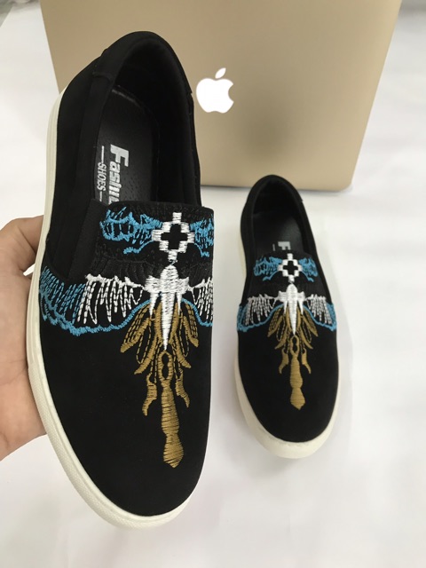 Giầy lười nam lười thêu xanh và thêu đỏ ))