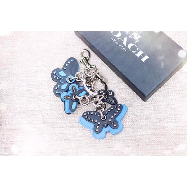 Charm treo túi & móc khóa Coach hoa bướm
