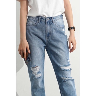 Quần Jean Nữ Rách Form Slim - Routine 10F20DPAW042