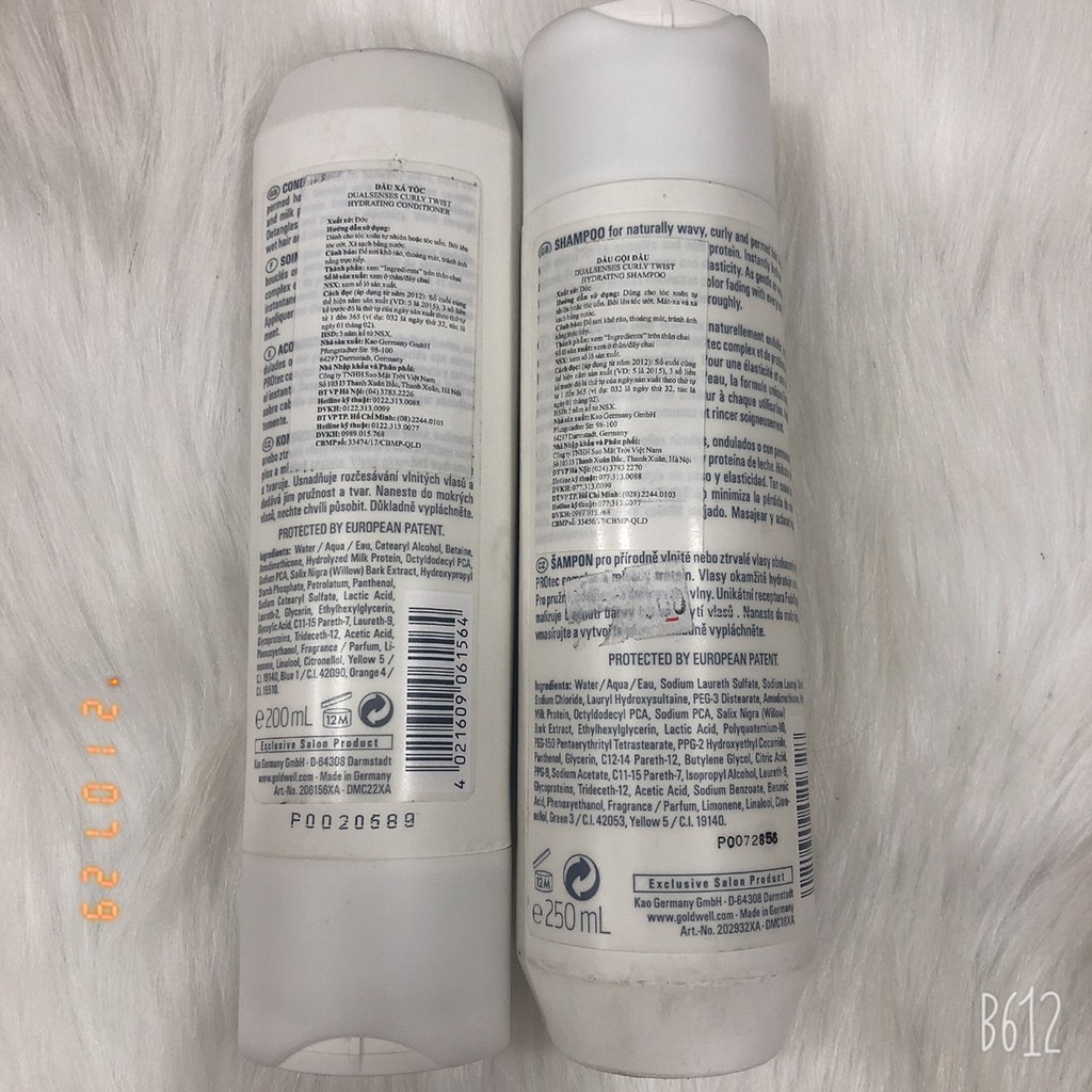 Bộ dầu gội xả dành cho tóc uốn xoăn GOLDWELL CURLY TWIST 250ML VÀ 200ML