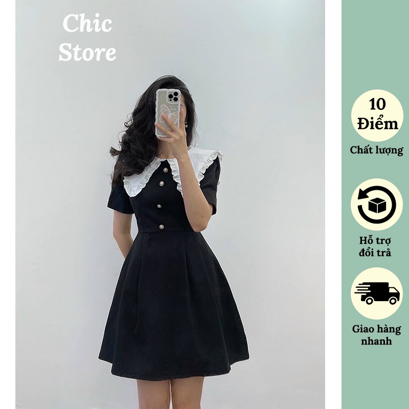 Đầm công sở váy mặc dự tiệc cổ điển sang trọng Chic.Store