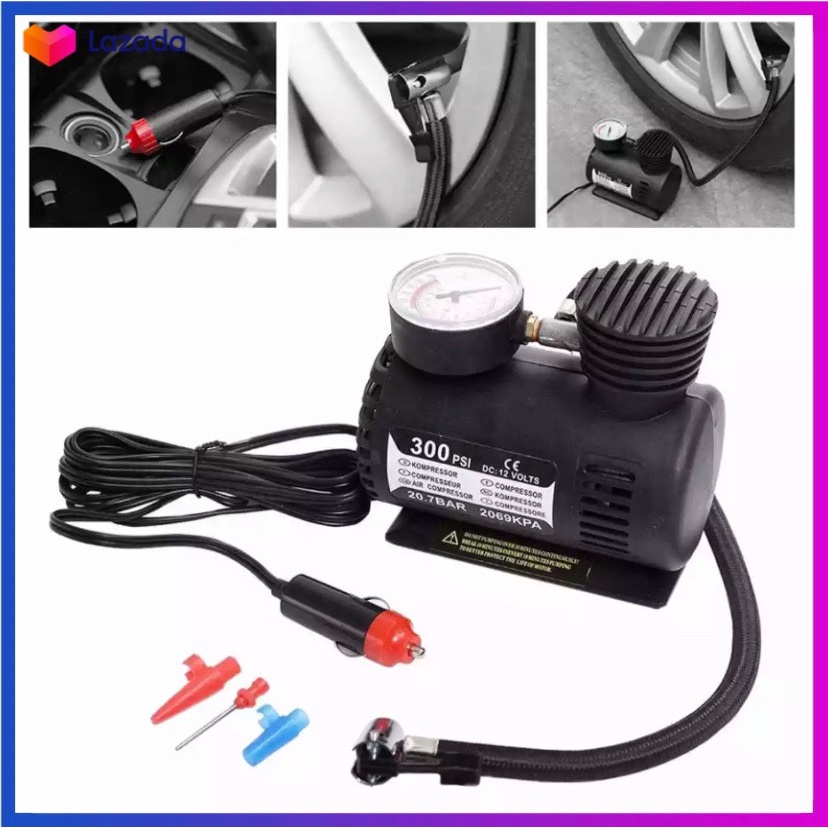 MÁY BƠM LỐP XE AIR 12V, Máy bơm Khí Áp Xuất Cao - Bơm Hơi Ô Tô, Xe Máy, Xe Đạp AIR 12V, Máy Bơm Đa Năng.
