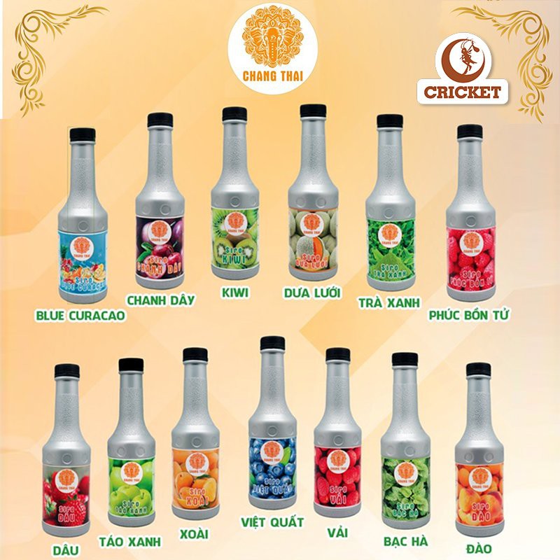 Siro Chang Thai đủ mùi vị trái cây ngon tuyệt 1000ml - NGUYÊN LIỆU PHA CHẾ