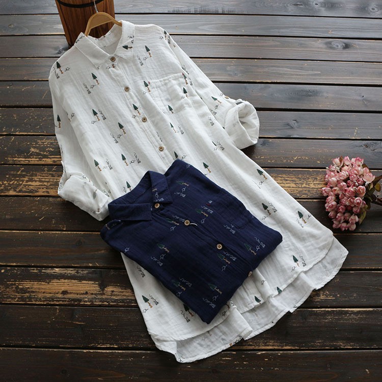 Sơ Mi Linen Dáng Dài 328