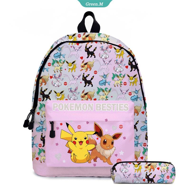 Balo Đi Học Họa Tiết Pokemon Pikachu Dễ Thương Làm Quà Tặng Sinh Nhật Cho Bé