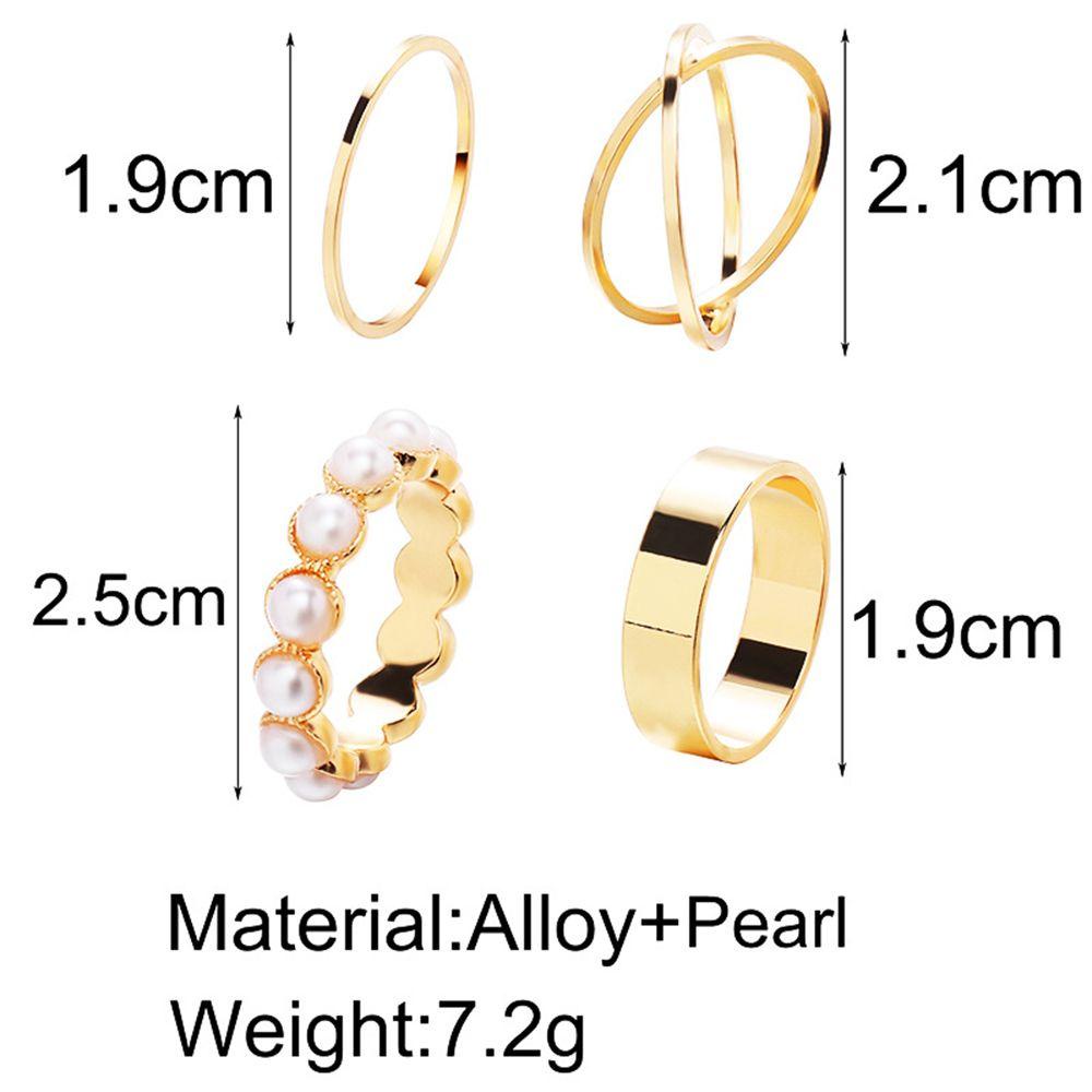 EUTUS Set Nhẫn Đeo Khớp Ngón Tay Màu Vàng Hình Bướm Phong Cách BOHO Thời Trang Cho Nữ