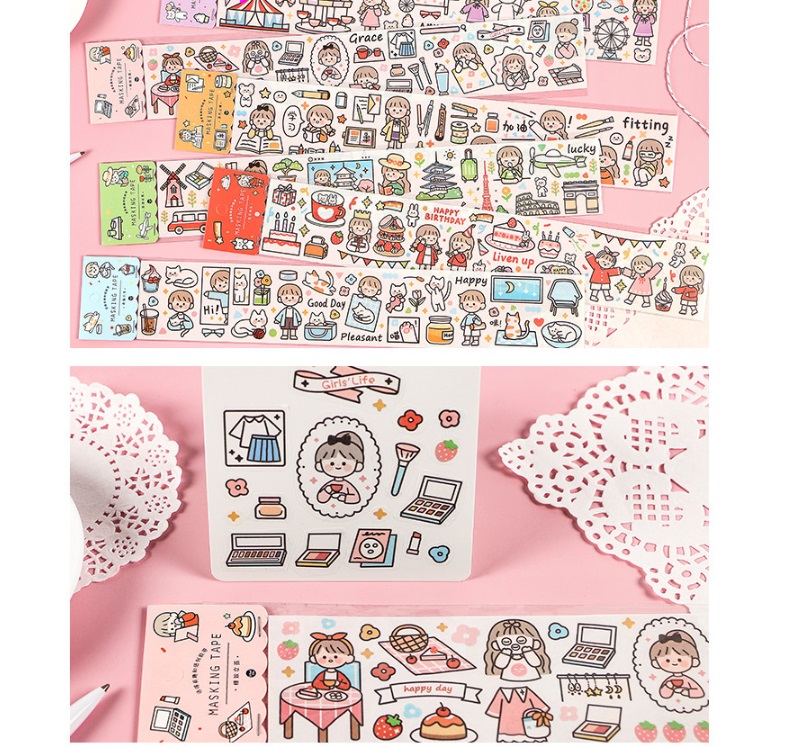 Hình dán trang trí dễ thương DIY 6 kiểu