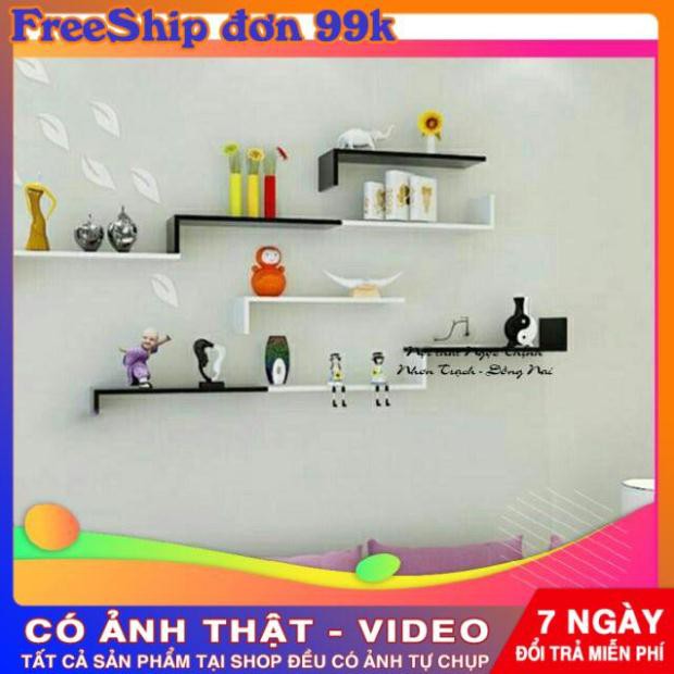 Kệ chữ L trang trí treo tường (sét 1 thanh ngang 60*16*15cm)