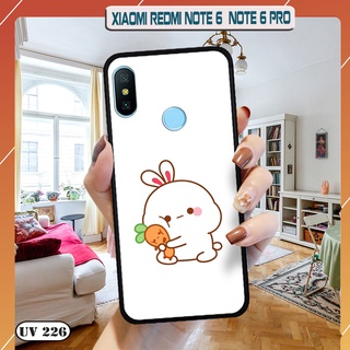 Ốp lưng nhám in hình 3D Xiaomi Redmi Note 6 / Note 6 Pro