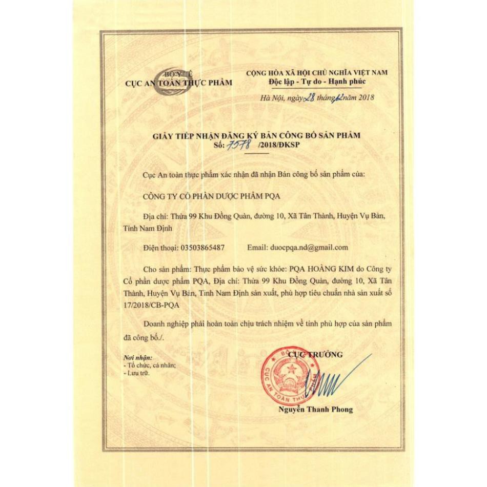 PQA HOÀNG KIM: Giúp bổ phế, giảm ho, long đờm, hỗ trợ giảm ho do viêm phế quản | BigBuy360 - bigbuy360.vn