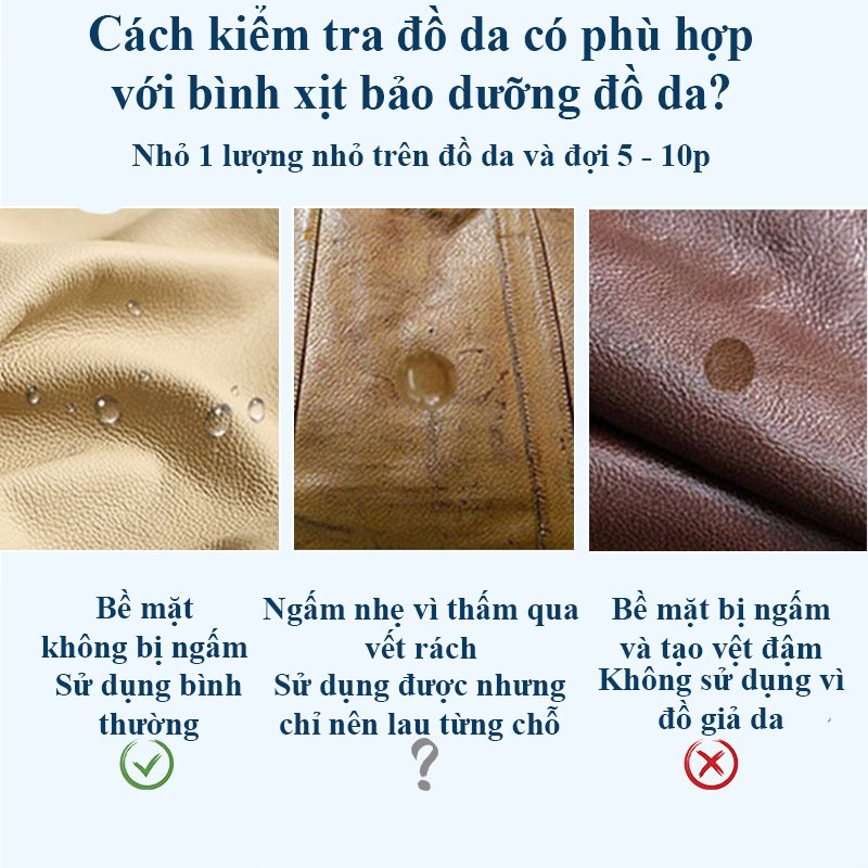 Chai xịt tẩy vết bẩn đồ da YUHAN 330ml vệ sinh túi xách giày bảo dưỡng đồ da tiện lợi