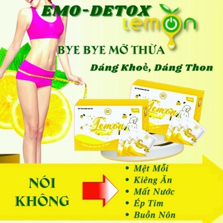 Combo 5hôp Emoslim vị Chanh giảm cân 2-5kg kèm quà tặng