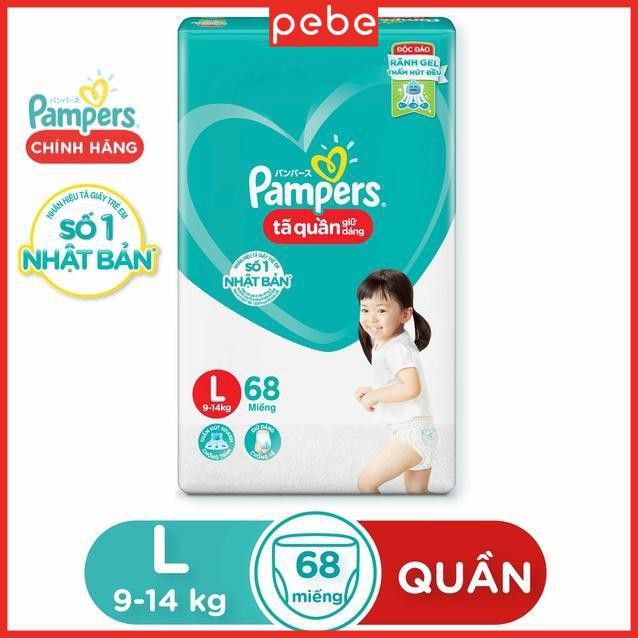 Tã bỉm quần pampers giữ dáng mới gói cực đại M74/L68/XL62/XXL56