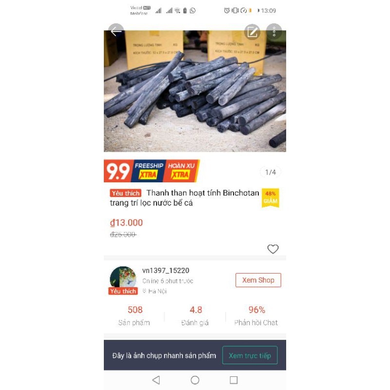 Than hoạt tính lọc nước Combo 400 thanh