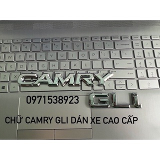 Logo chữ camry gli trắng cao cấp giá rẻ