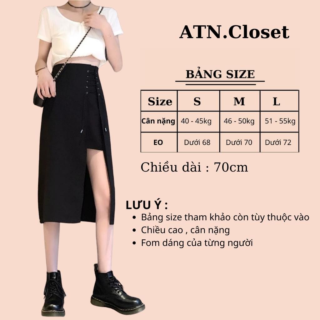 Chân Váy Dài Xẻ Tà Phối Dây Cột Kiểu Dáng Cá Tính Siều Ngầu | BigBuy360 - bigbuy360.vn