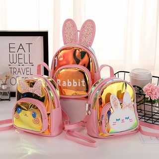 Balo Đi Học Mini Họa Tiết Thỏ Hoạt Hình Nhiều Màu Sắc Dễ Thương Cho Bé Gái