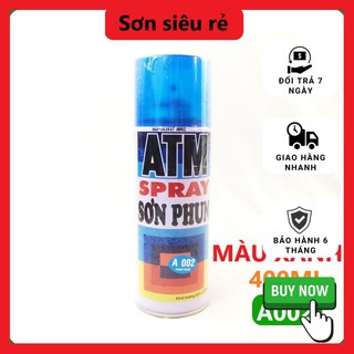 Sơn xịt ATM, sơn phun xe máy, màu xanh dương A002, 400ml